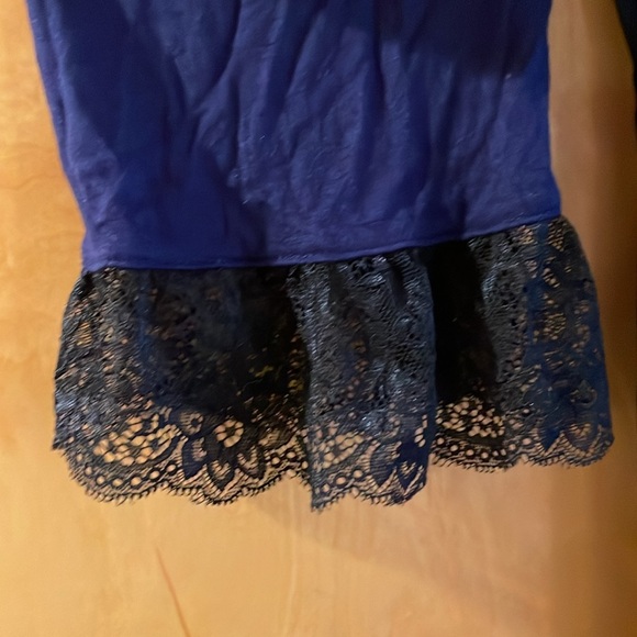 Celkuser Womens Plus Size Lace Edge Robe - Picture 4 of 7